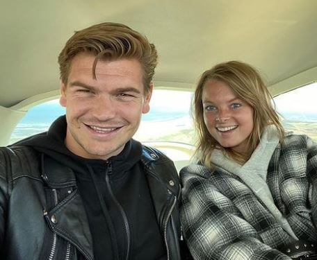 Romy de Boer with her boyfriend Joey Kooij.
